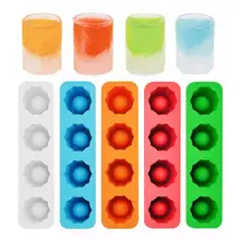 1 шт. лоток с формой для кубиков льда делает рюмки льда плесень льда лоток инструмент для летних напитков Силиконовый Лоток с формой для кубиков льда Бар Инструмент