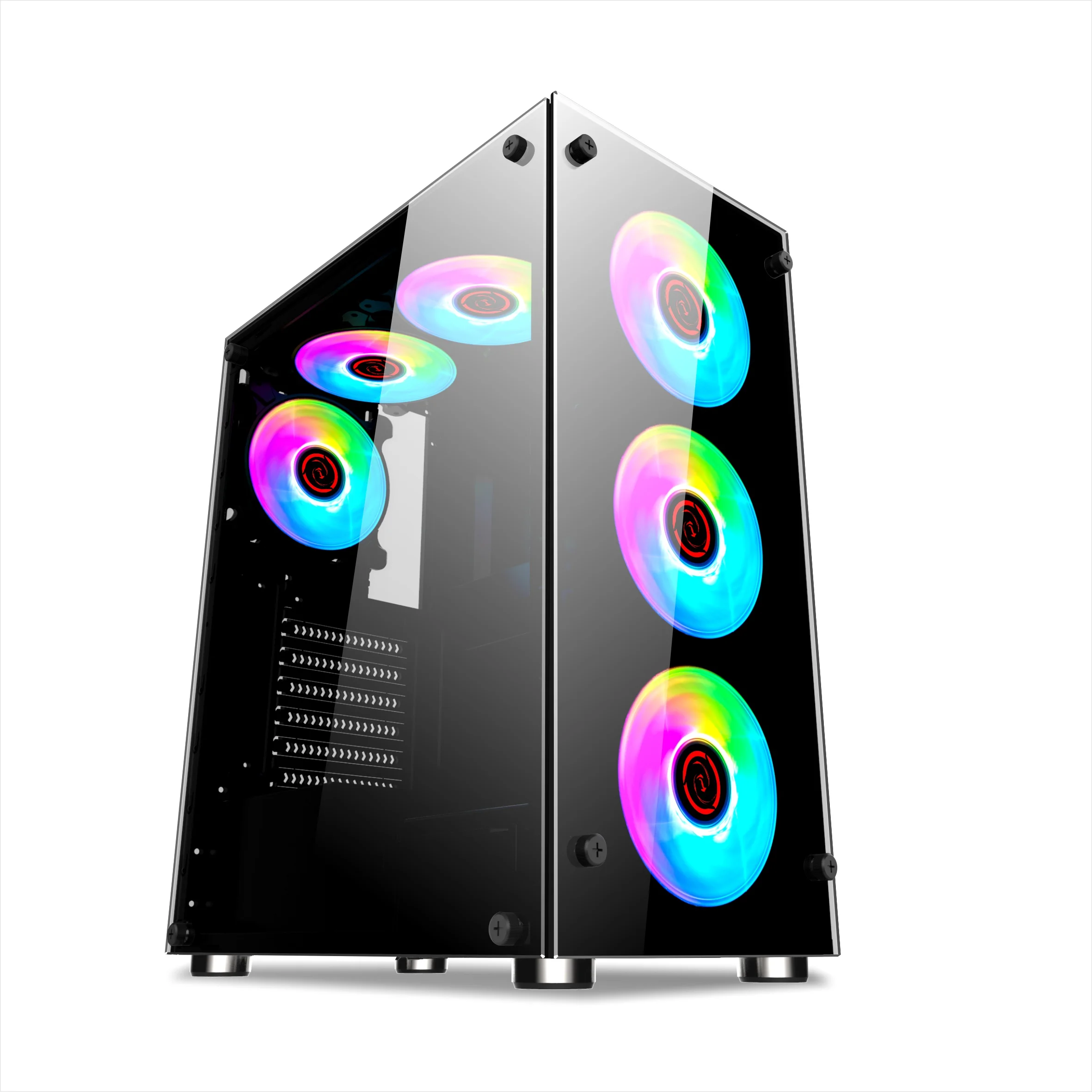 

Китай Завод прямых продаж Panzer Evo RGB черный блок питания ATX Full Tower RGB светодиодный игровой чехол с пультом дистанционного управления
