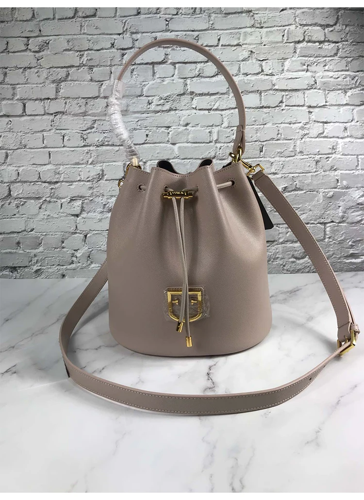 luxury brand classic leather bucket bag with single-shoulder diagonal straddle bag for women Large capacity handbag