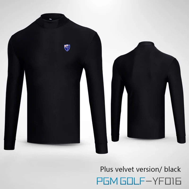 PGM golf одежда Базовая рубашка мужская с длинными рукавами хлопок термобелье для осени и зимы рубашки для гольфа