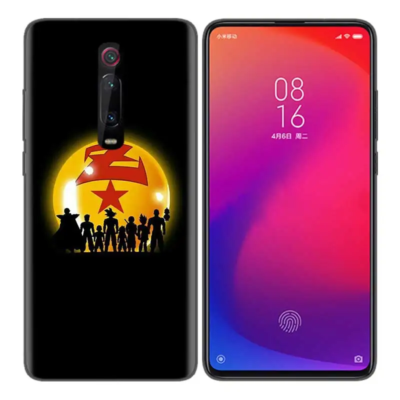 Черный мягкий силиконовый чехол-сумка для Xiaomi mi 9T CC9 Red mi 4 4X5 6 6A 7 7A Note Plus K20 Pro F1 Tampa Fall DRAGON BALL Z Su