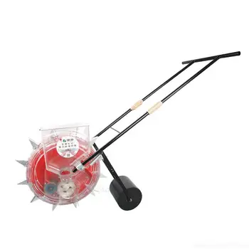 

Multifunction Lightweight Wheel formula seeder Equidistant rapid Hand push planter no bend over For a variety of seed size