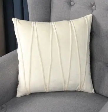 B Solid color super soft High grade Pillow Cover Home Decorate Pillow Case Office Sofa Cushion Cover - Цвет: B