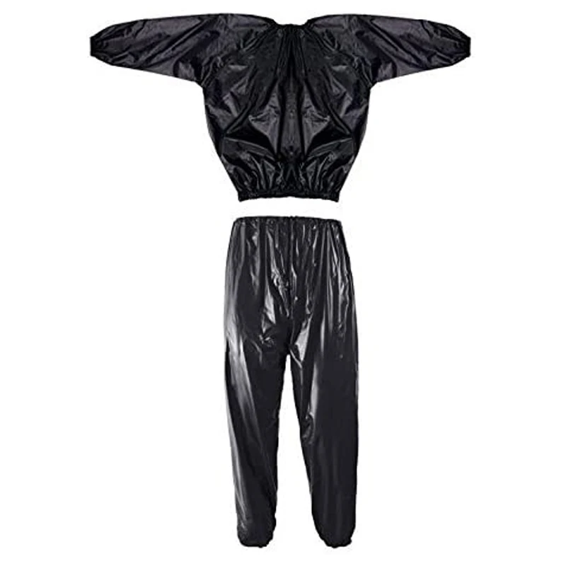 Professional Unisex Sauna Suit Exercise Gym Anti-rip PVC Sauna Suit Sweat Suit