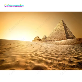 

Egyptian Desert Landscape Pyramid Sunset Backgrounds For Photography Baby Newborn Portrait Scene Photo Backdrop Vinyl Custom