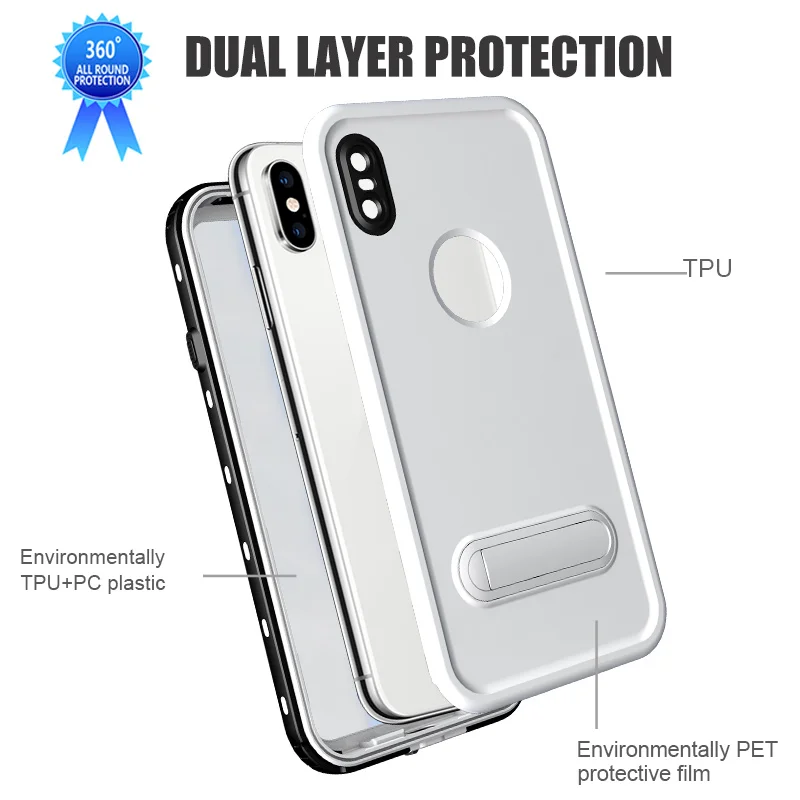 Ударопрочный подводный чехол для iPhone XR X XS Max, чехол для спорта на открытом воздухе, IP68, водонепроницаемый пылезащитный чехол для дайвинга для iPhone XS Max
