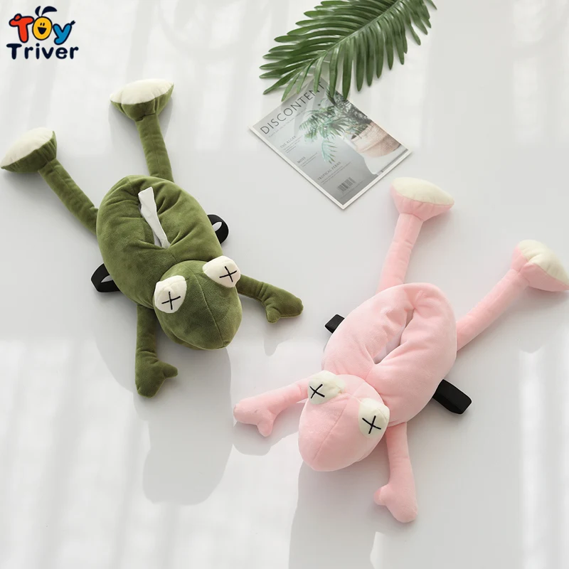 Funny Kawaii Frog Plush Toy Triver Tissue Box Cover Case Napkin Paper Holder Car Home Kitchen 1 Funny Kawaii Frog Plush Toy Triver Tissue Box Cover Case Napkin Paper Holder Car Home Kitchen 2