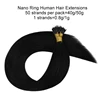 100%  Human Hair Nano Ring Hair Extensions Machine Remy Pre-bonded Straight Nano Tip Indian Hair ► Photo 2/6