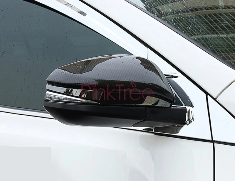 Для Toyota RAV4 XA40 2013 углеродное волокно цвет боковое крыло двери зеркало крышка SUV Стайлинг Аксессуары