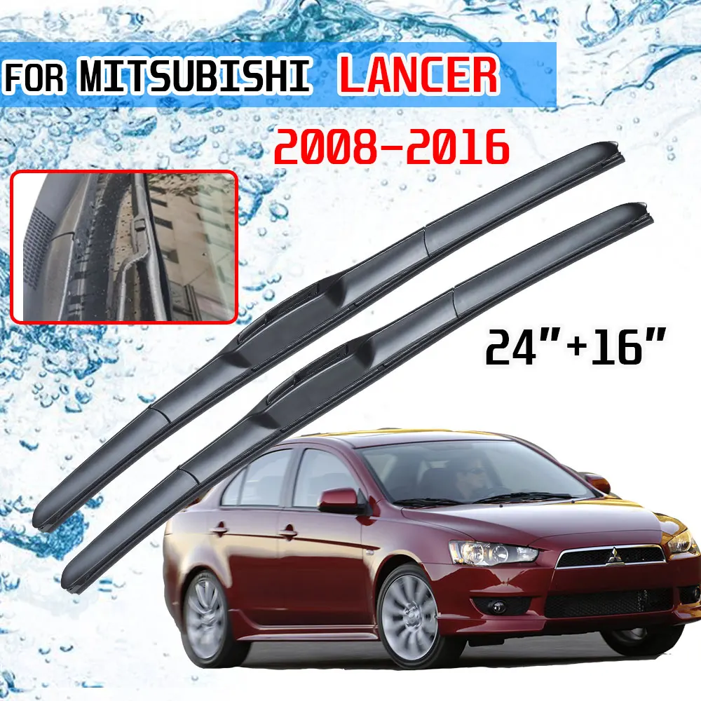 Mitsubishi Lancer 2008-2016 Front Windscreen Wiper Blades 24" 16"