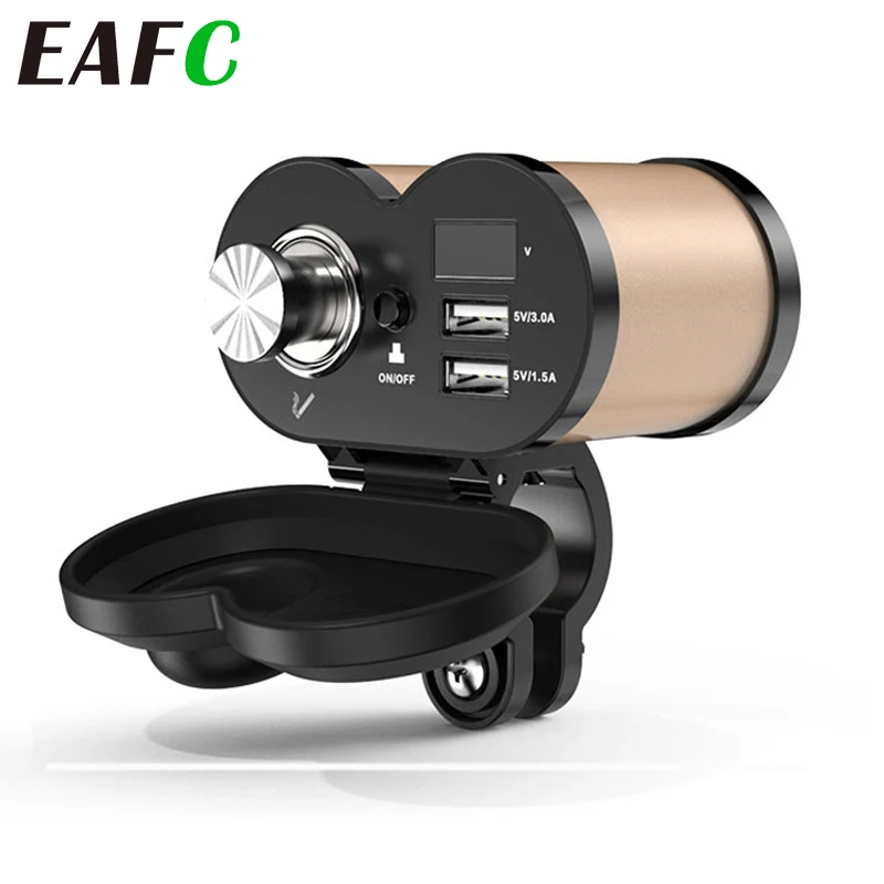 QC 3 0 Быстрая зарядка 5V 3.0A/1.5A двойной USB мотоциклетный прикуриватель зарядное
