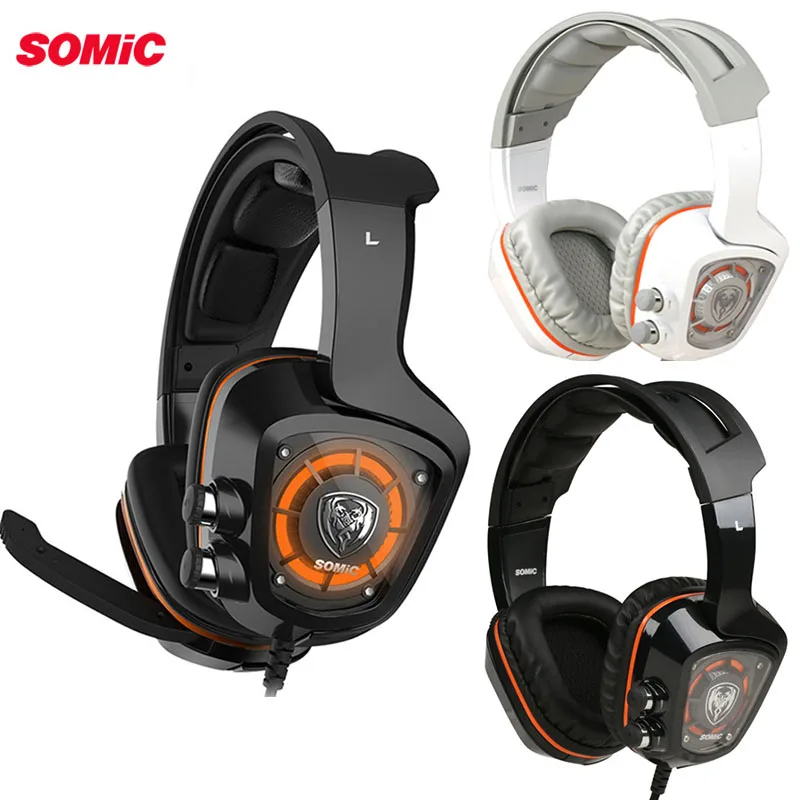Игровая Гарнитура SOMiC G910 7 1 с объемным звуком USB светодиодный светильник умные