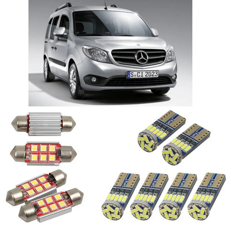 6 шт. автомобисветильник светодиодные лампы для салона mercedes citan dualiner panel van traveliner