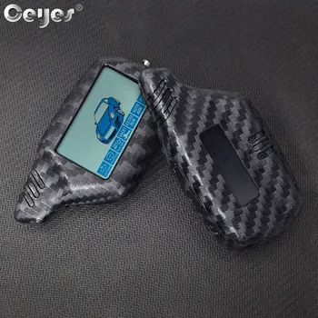 

Ceyes Car Accessories Keychain Cover Remote Holder Shell Case For Starline B9 B91 B6 B61 A91 A61 C9 V7 Fob Russian Two Way Alarm