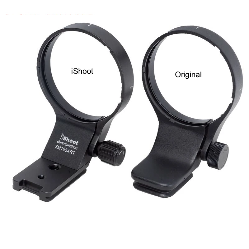 iShoot Lens Collar for Sigma 100-400mm F5-6.3 DG DN OS Sony E-mount Tripod Mount Ring Lens Adapter w Arca swiss IS-SM105ART