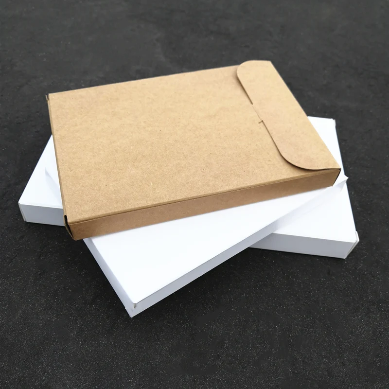 Caixa de papel kraft, 50 peças, envelope,