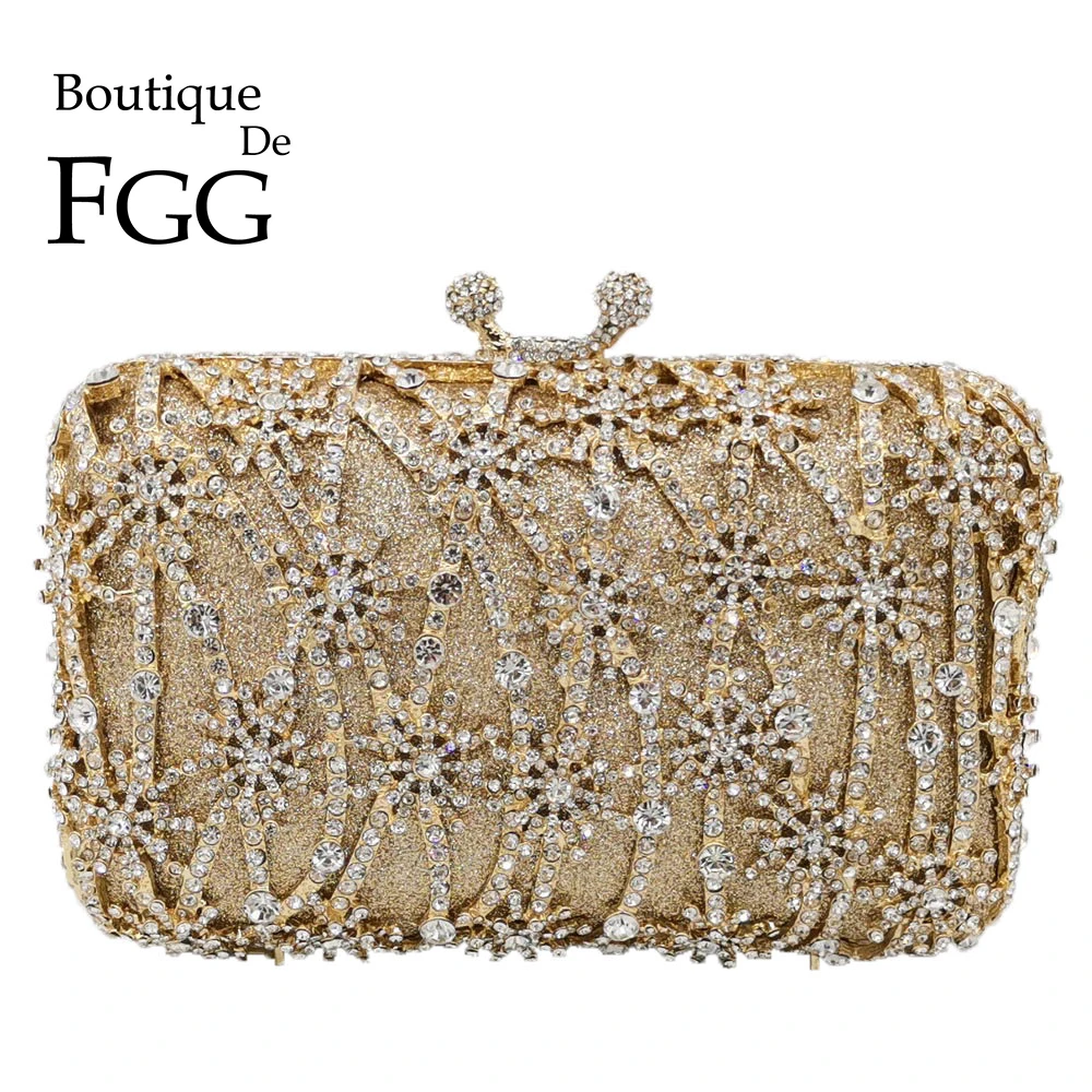 Женский ажурный клатч Boutique De FGG сумка минодьер с цветочным рисунком вечерняя