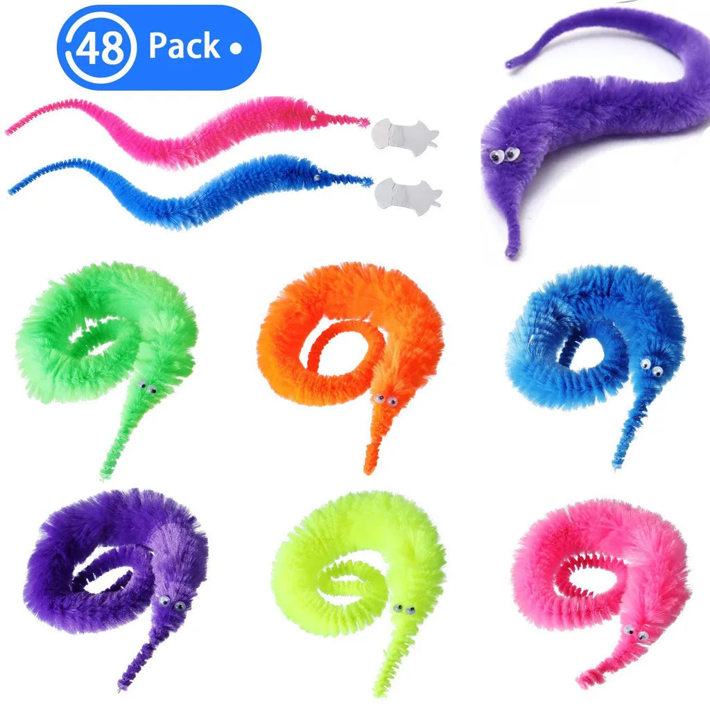 fluffy worm toy