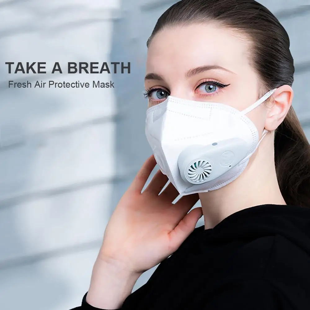 

Anti Dust Formaldehyde-proof Smart Electric Air Purifying Protection Face Mask Anti Pollution Pm2.5 With Breathing Valve Mask