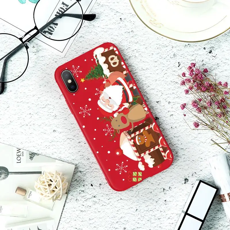 Kho-sdhp4wu Рождественский мягкий чехол для телефона с изображением лося для iPhone 7, чехол из ТПУ для iPhone 5, 6 S, 8 Plus, XS, X, Xr, XS Max, 11 Pro, MAX, год, матовый чехол - Цвет: Kho-sdhp4wu
