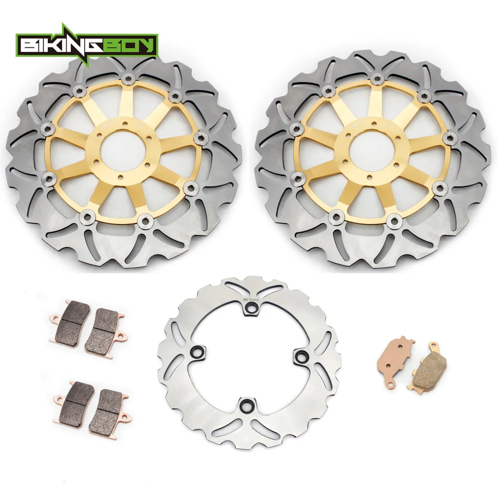 BIKINGBOY для HONDA CBR 900 RR 1994-1997 VTR 1000 F FireStorm/Super Hawk 1997-2006 Передние Задние тормозные диски роторы колодки