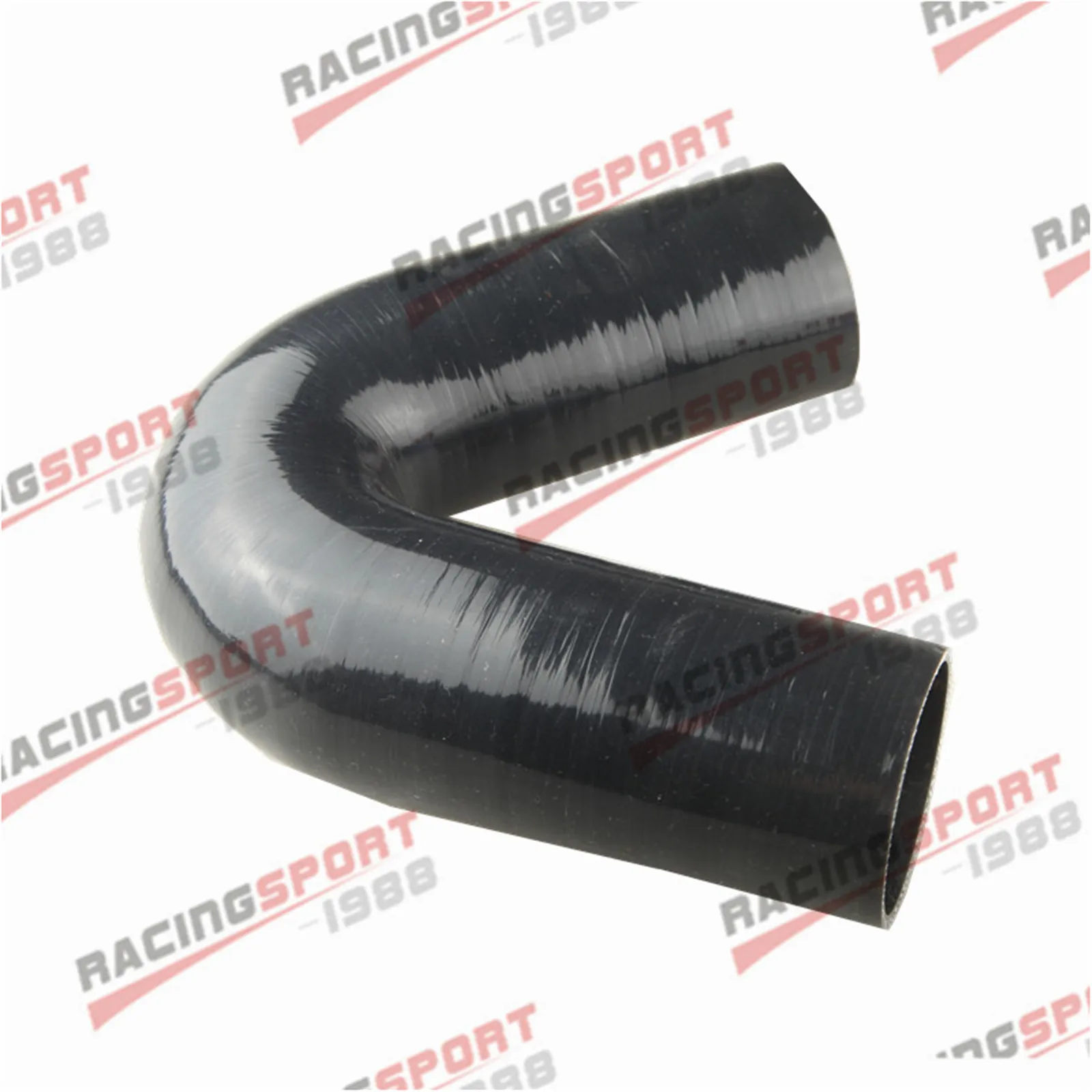 2.5'' 63mm ID 135 Degree Silicone Elbow Pipe Intercooler Hose Coupler Pipe Black