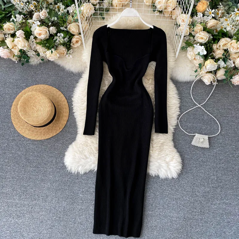 【希少】maison celon ensemble knit dress célon