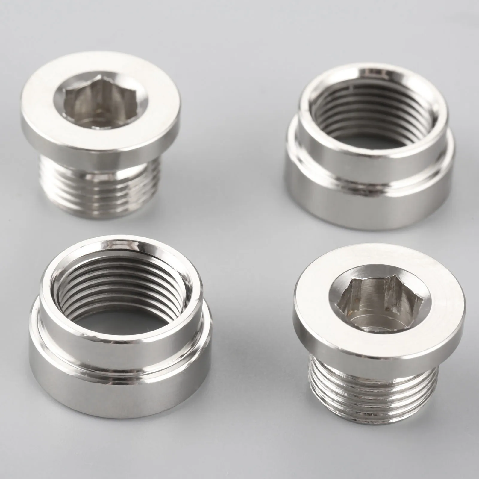 Yetaha 2 комплекта Универсальный кислородный датчик O2 ступенчатый монтажный босс и