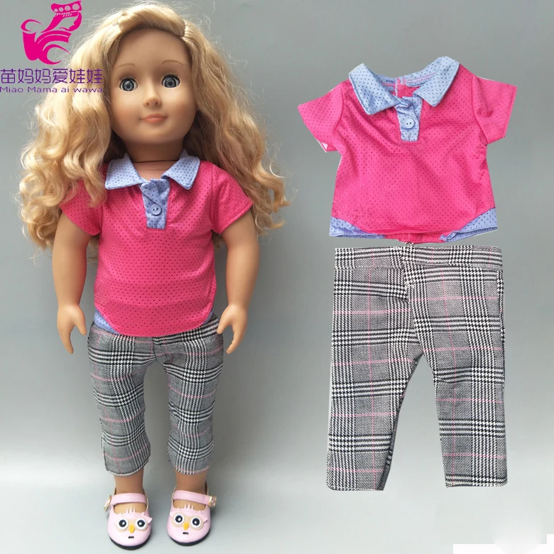43cm born baby doll clothes sweater pants 18 inch og casual set dolls coat | Игрушки и хобби
