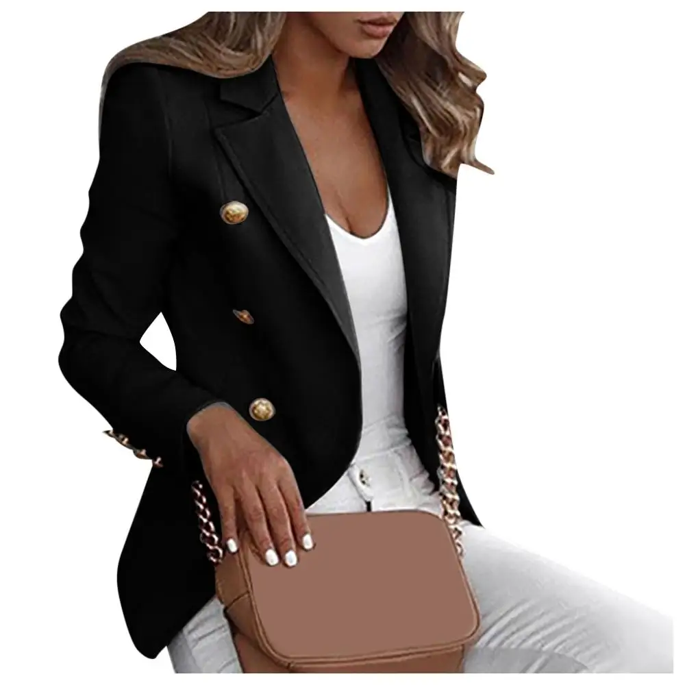 

Women Loose Top Long Sleeve Casual Jacket Ladies Office Wear Daily Coat Blouse Female Spring Autumn Solid Fashion Blazer