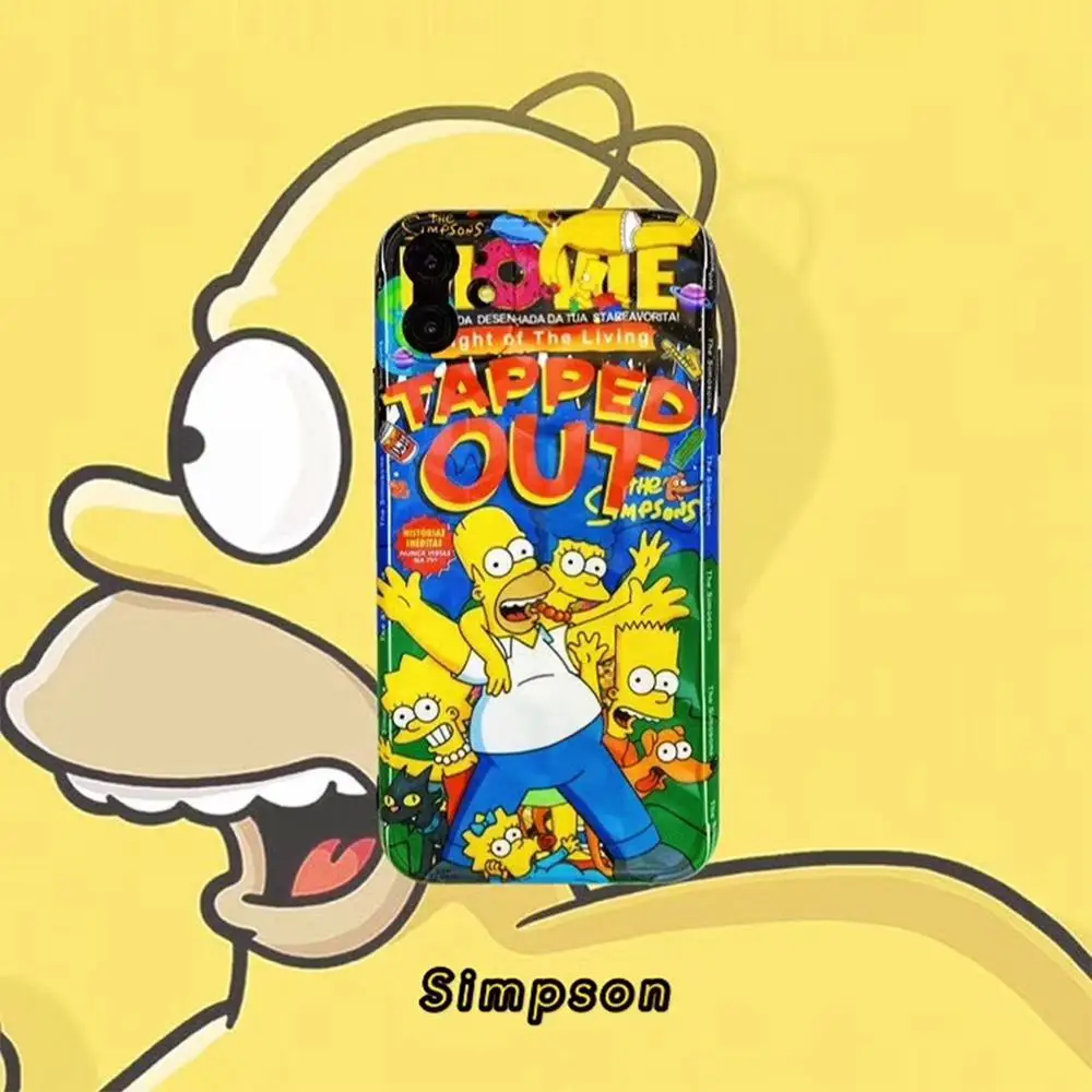 

Funny Cartoon The Simpson Anime Silicone TPU Soft Phone Case for Apple iPhone 8 7 6 6S Plus X XS MAX 5 5S SE XR Luxury Cover