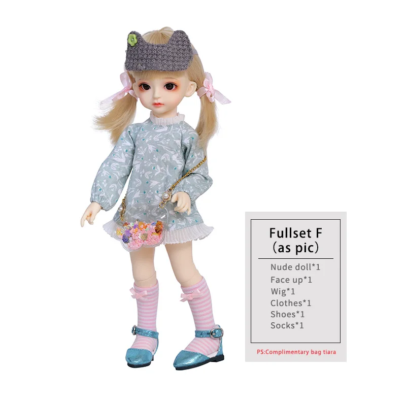 ShugoFairy Kimi BJD SD кукла 1/6 YoSD модель тела для маленьких девочек и мальчиков высокое качество игрушки магазин фигурки из смолы - Цвет: Fullset as in pic