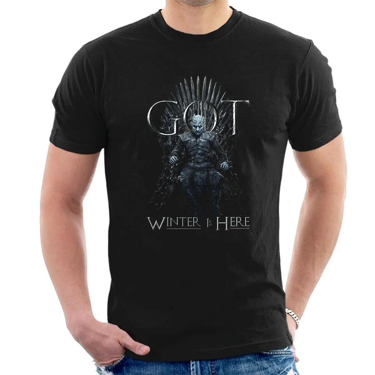 GOT WINTER IS HERE Футболка Игра престолов белый король ходунков coming C49 |