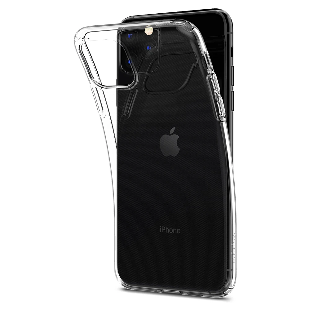 Spigen жидкокристаллическая серия Гибкий Мягкий ТПУ легкий тонкий нескользящий чехол для iPhone 11 Pro Max/11 Pro/iPhone 11