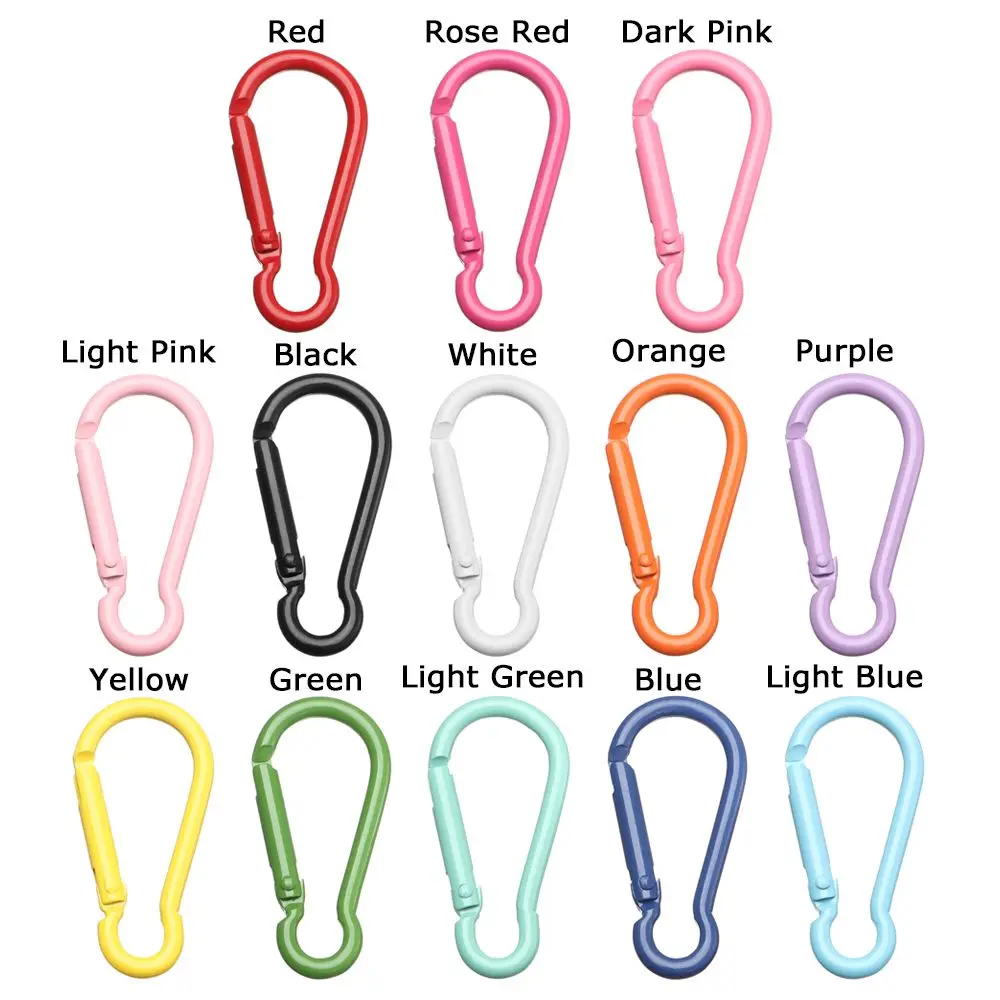 5Pcs New Aluminum Alloy Carabiner Outdoor Spring Snap Clip Water Bottle Hooks Keychain Climbing Camping Hiking Quickdraws Tools 5