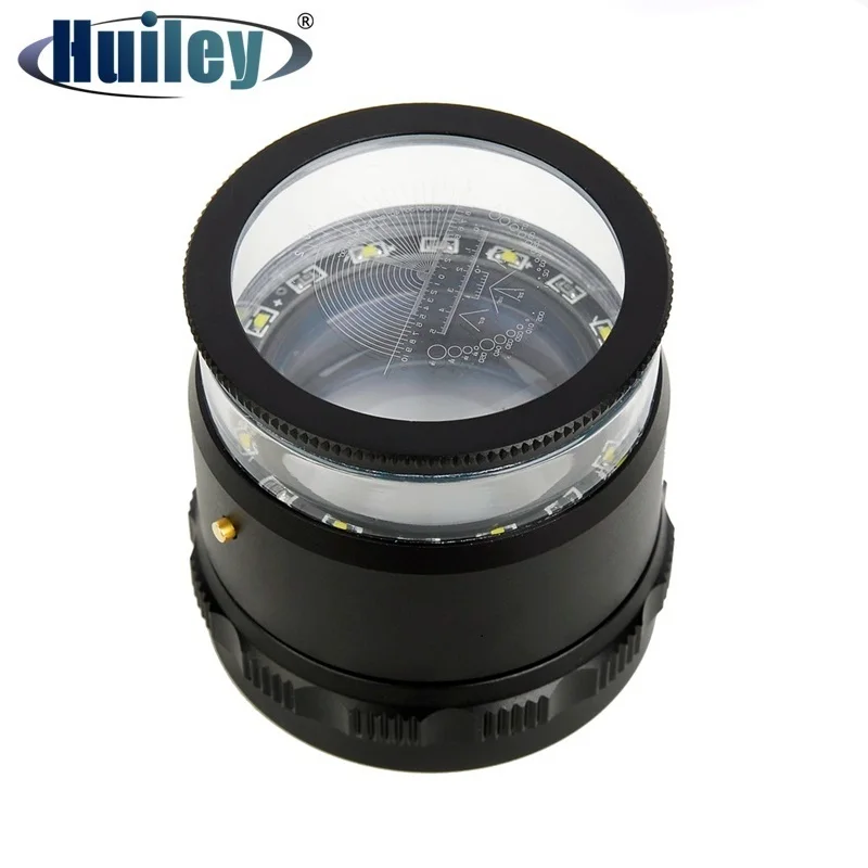 

10X Illuminated Focus Adjustable Cylindrical Loupe Magnifier Measuring Magnifiying Glass with Multi Scale Precision Calibration