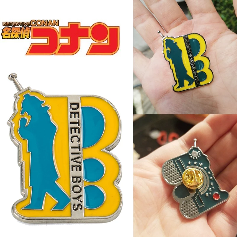 

1PC Detective Conan Cosplay prop Communicator Cosplay Brooch Anime Props Badges Accessories Anime