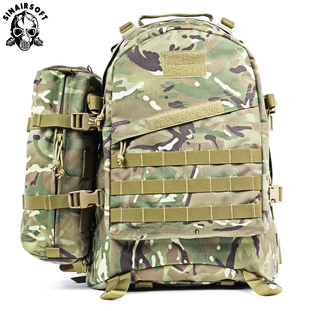 

55L 1000D Large Capacity Army Tactical Backpack 3D Backpacks Military Assault Bags Outdoor Camping Hiking Trekking Rucksack Bag