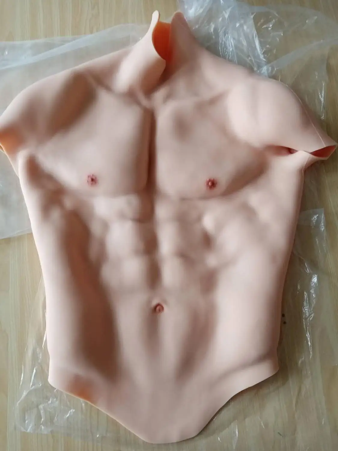 6G Muscle Suit Simulation Abdominal Silicone Chest For Thin Person Enhance Masculinity Woman to be Man Crossdresser Transgender |