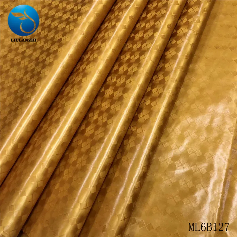 LIULANZHI nigeria bazin riche dress cotton getzner high quality african barcode lace fabric material bazin riche cotton ML6B127