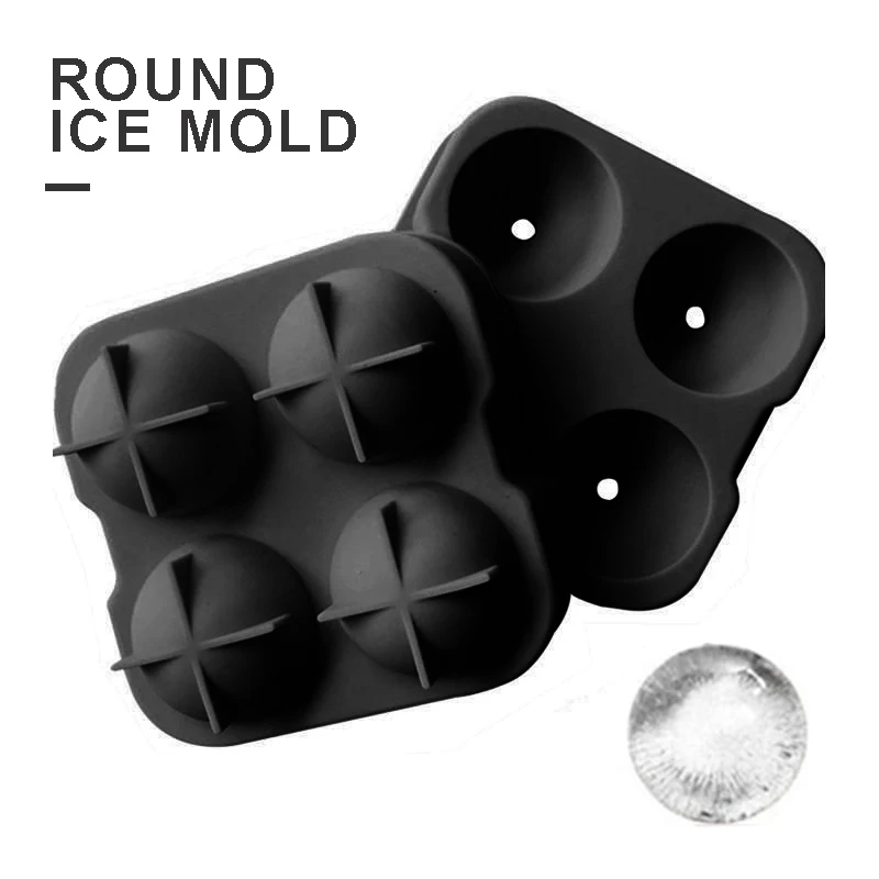 

Large Ice Ball Maker Cube Tray Big Rubber Mold Sphere Whiskey Circle DIY Mould