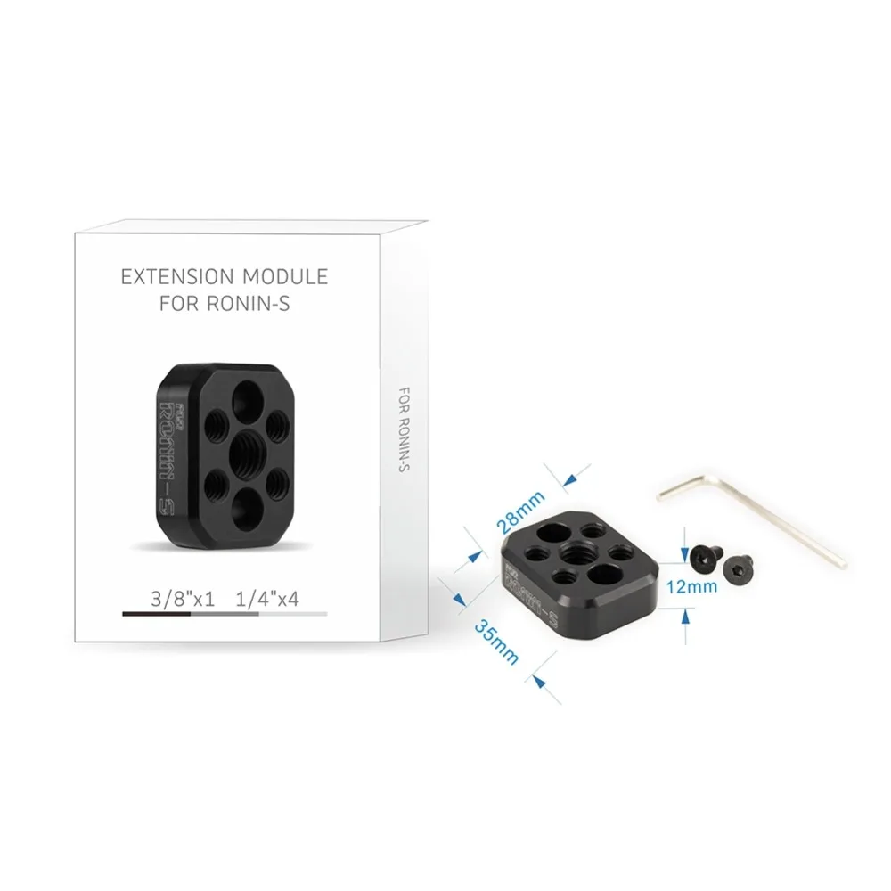 Aluminum Alloy Extension Module Adapter Plate for DJI Ronin-S Expansion Module Handheld Gimbals Spare Part for DJI Ronin-S