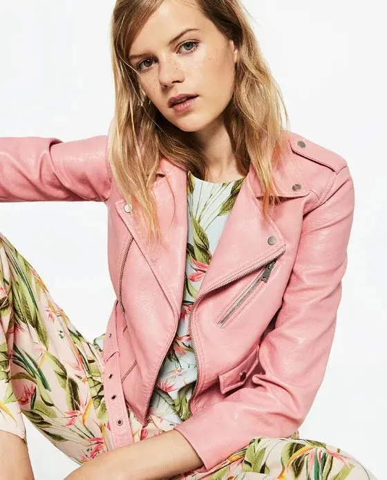 Новая кожаная женская куртка черная регулируемая талия Pu искусственная кожа