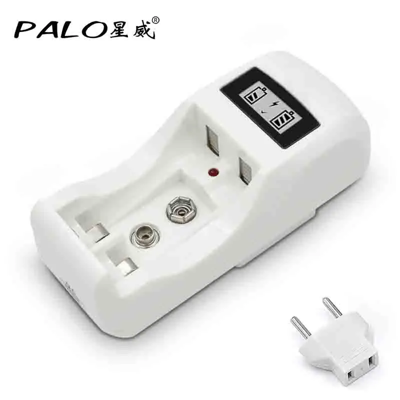 PALO Универсальный C902 2 слота ЖК-дисплей Умный интеллектуальный литий-ионный аккумулятор зарядное устройство для AA/AAA NiCd NiMh 9v аккумуляторные батареи