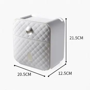 

2pcs Toilet Roll Holder Waterproof Paper Towel Holder Wall Mounted Wc Roll Paper Stand Case Tube Storage Box Bathroom Accesso
