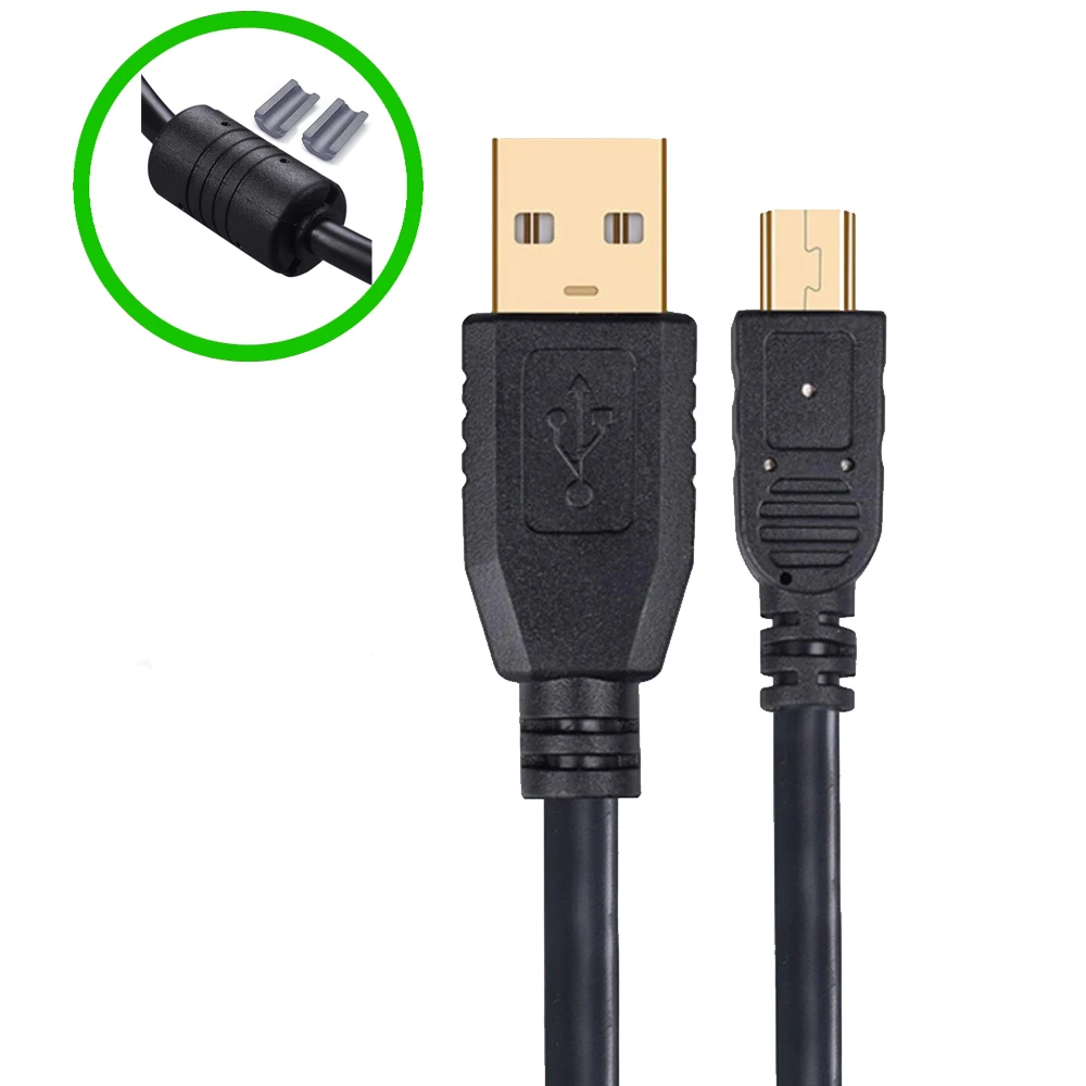 USB мини кабель 5 м 3 Мини синхронизации данных и зарядки Mini-B 5-контактный для MP3 MP4 GPS