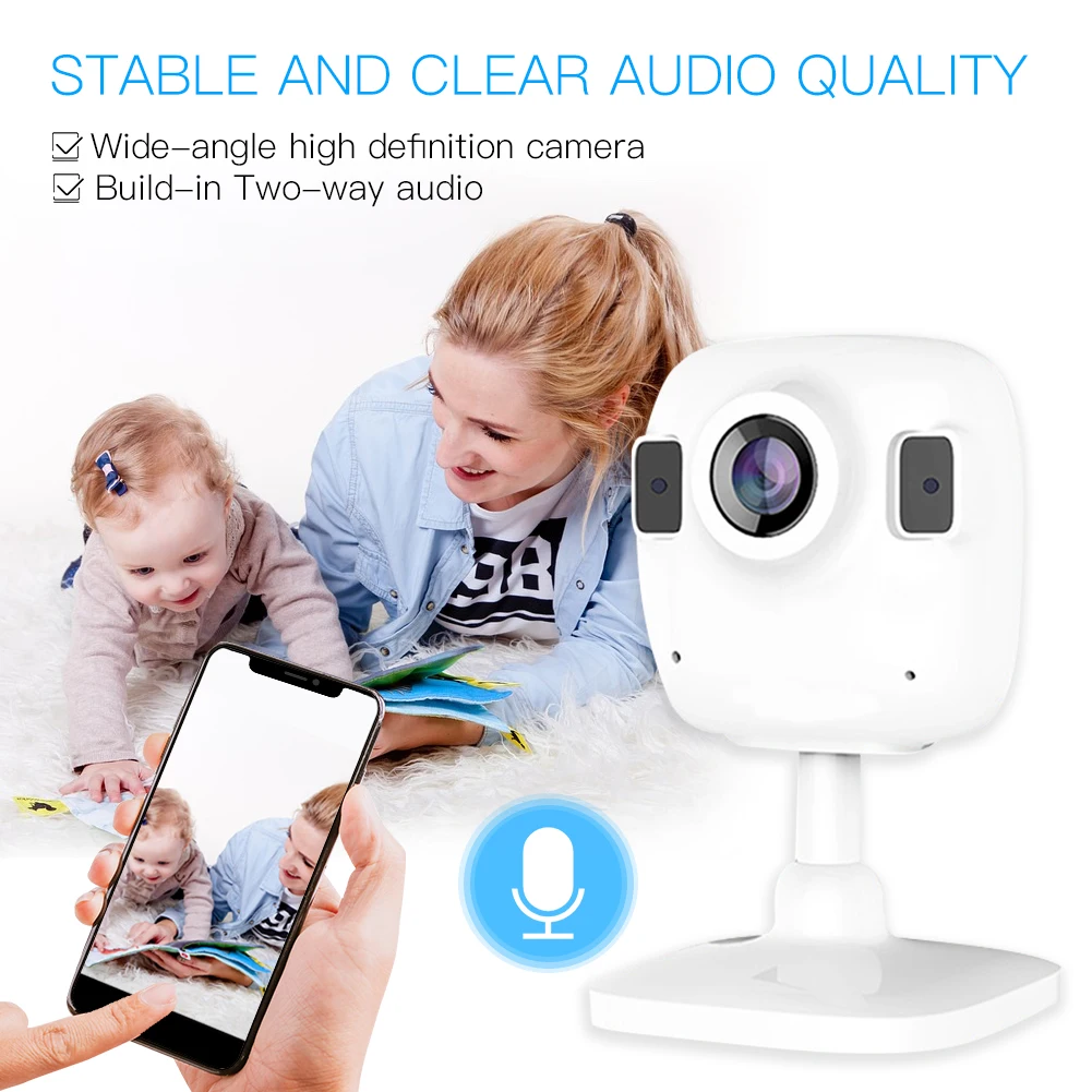 Tuya Smart Life Wireless HD 1080P IP Camera Smart Infrared Two-way Audio Night Vision Work with Google Assistant
