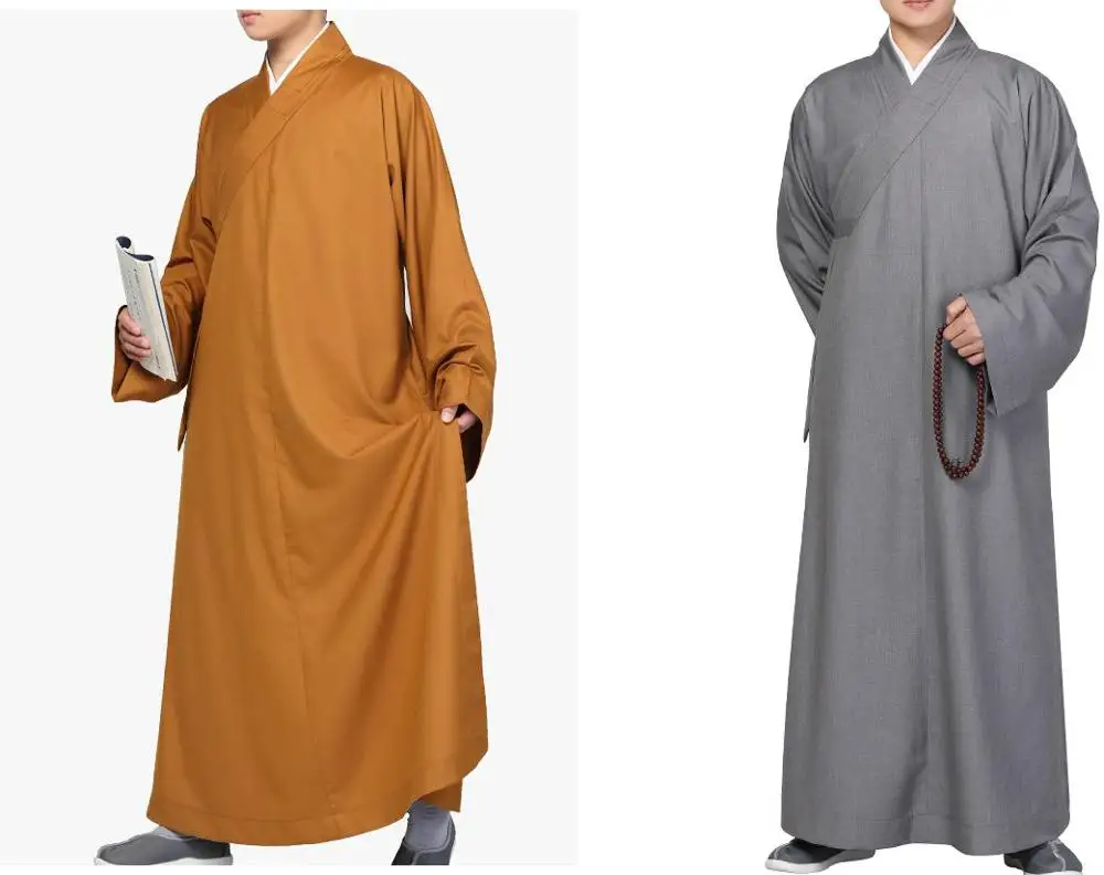 Buddhism uniforms thick cotton zen shaolin Monks robe lay meditation suits 