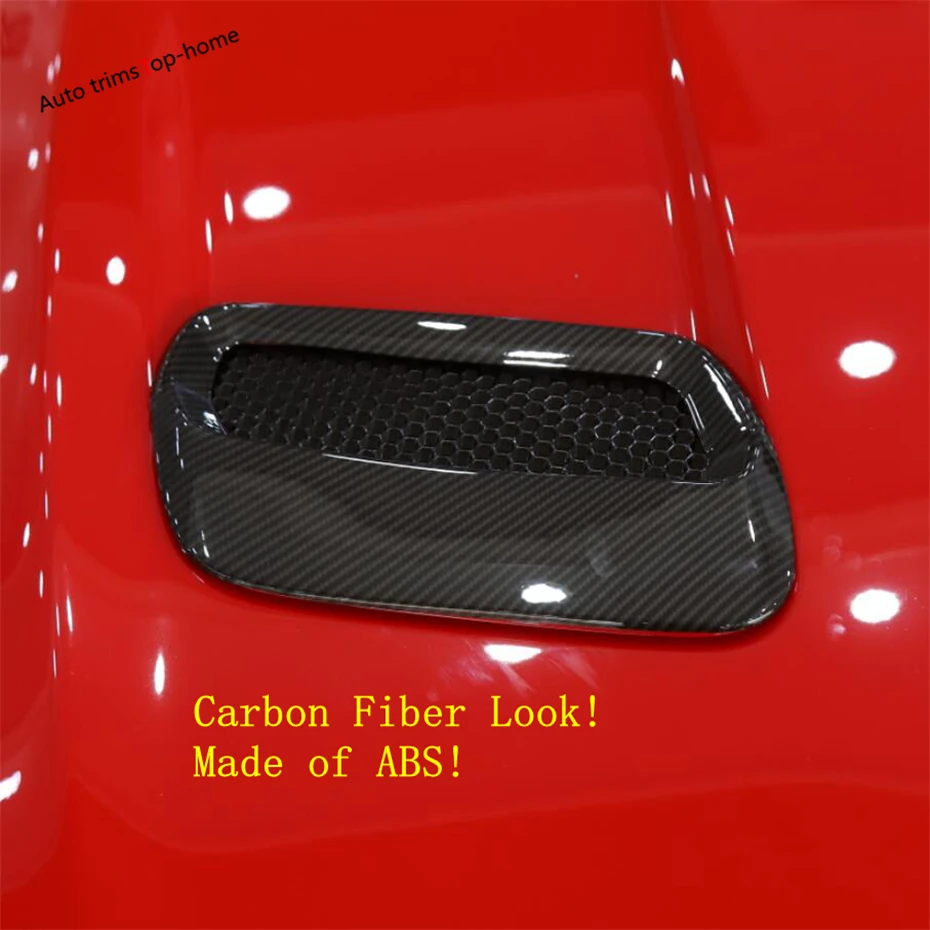 Yimaautotrim передний двигатель Кондиционер AC выход вентиляционная рамка Крышка отделка Подходит для Ford Mustang ABS углеродное волокно