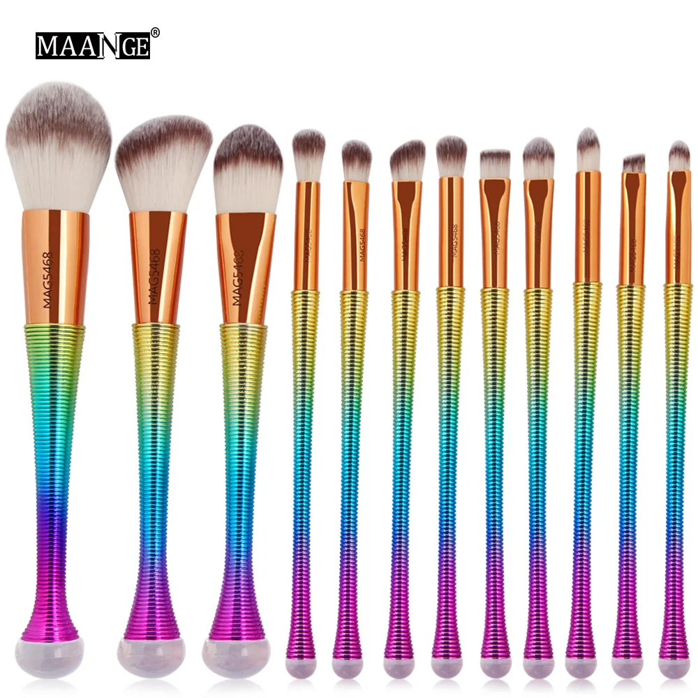 

12 серия косметические наборы кистей Кисти Чистка кистей для макияжа Базовые наборы необходимые Портативность для начинающих кисть для теней набор